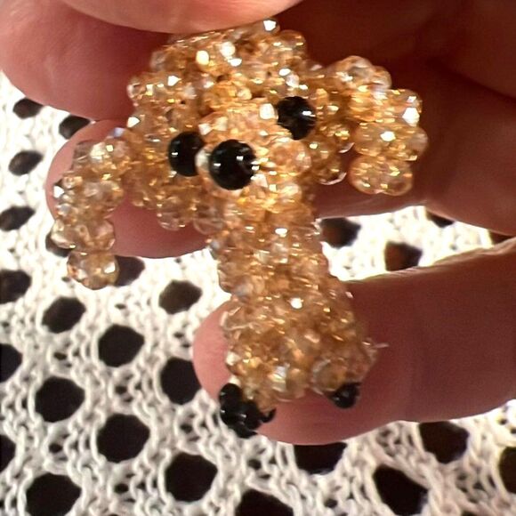 Crystal Dog Keychain Purse Charm - New without tags - Picture 2 of 6